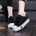 New low-cut bên trong tăng Hàn Quốc phiên bản của giày có đế dày giày nữ Velcro giày trắng khóa giản dị giày của phụ nữ sinh viên Plimsolls