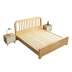 Giường mới 2019 giường gỗ nguyên khối dày 1,8 m đậm nét Bắc Âu nhỏ giường đôi chính phòng ngủ có ngăn kéo lưu trữ - Giường Giường