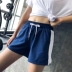 QTS thể dục thể thao quần short nữ mùa hè khô nhanh lỏng thường eo cao yoga quần chống ánh sáng tập thể dục quần nóng quần tập yoga Quần thể thao