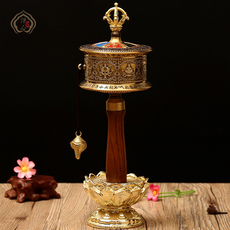 Молитвенный барабан 八吉祥 八宝 六字真言 手摇转经筒