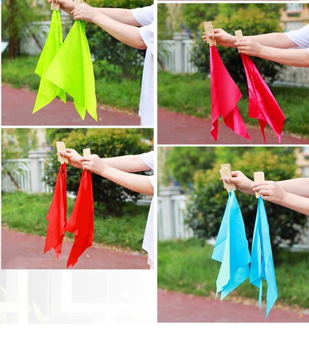 Панельный квадратный шарф красный шелк профессиональный бамбуковый фестиваль Board Fast Board Bamboo Board (пара из 4 штук) танцевальная доска для детей быстро