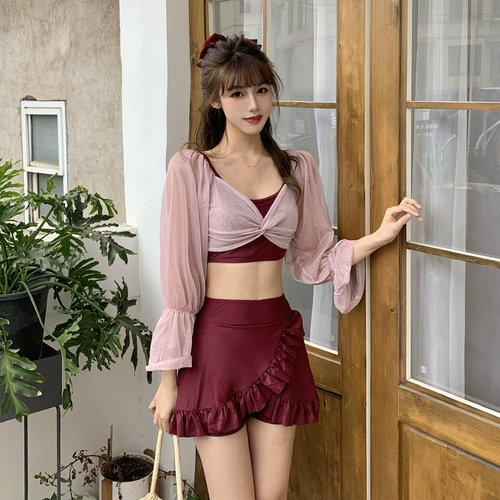 Японский раздельный сексуальный купальник для школьников, по фигуре, защита от солнца