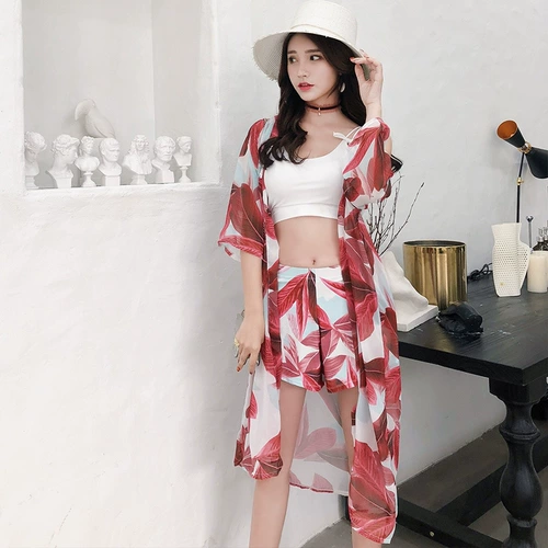 Раздельный купальник, комплект, 3 предмета