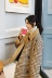 Chống mùa áo khoác nữ kẻ sọc Hepburn gió áo len trong phần dài của Hàn Quốc phiên bản của 2018 phong cách mới mùa đông đặc biệt rõ ràng áo dạ nữ dáng dài hàn quốc Trung bình và dài Coat