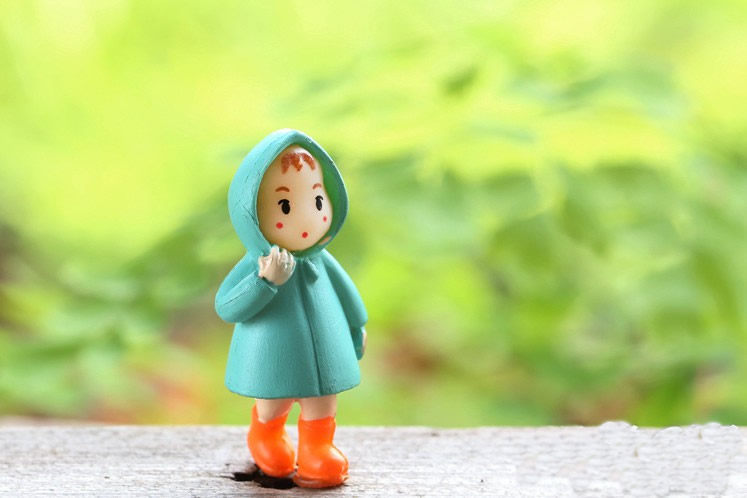 苔藓微景观公仔 奔跑雨衣小梅 宫崎骏龙猫 多肉摆件