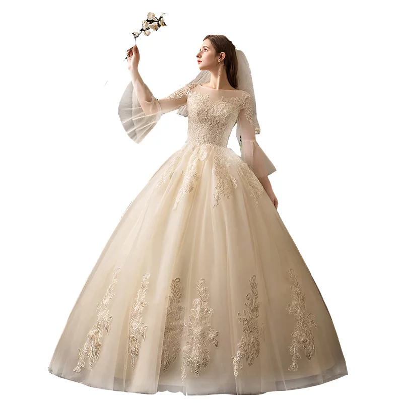 Подлинный дизайн мегафон, длинный рукав, новая коллекция, интернет-знаменитость, носится на плече, по фигуре, шампанское