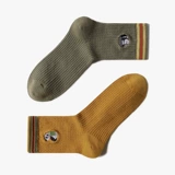 Ретро демисезонные мультяшные носки, трендовые гольфы подходит для мужчин и женщин для влюбленных, средней длины, с вышивкой