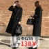 Chống mùa giải phóng mặt bằng 2018 mùa thu và mùa đông mới Hàn Quốc phiên bản của lỏng mỏng len áo khoác nữ dài màu đen len áo Áo Hàn Quốc