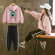 Cô gái mùa xuân 2019 phong cách mới phù hợp với hipster boy lớn mùa thu Hàn Quốc trẻ em thể thao phù hợp với hai mảnh
