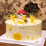День рождения торт декоративный Q Версия Pokémon Pet маленькие эльфы Pikachu Cartoon Kids's Decorative Decorative D