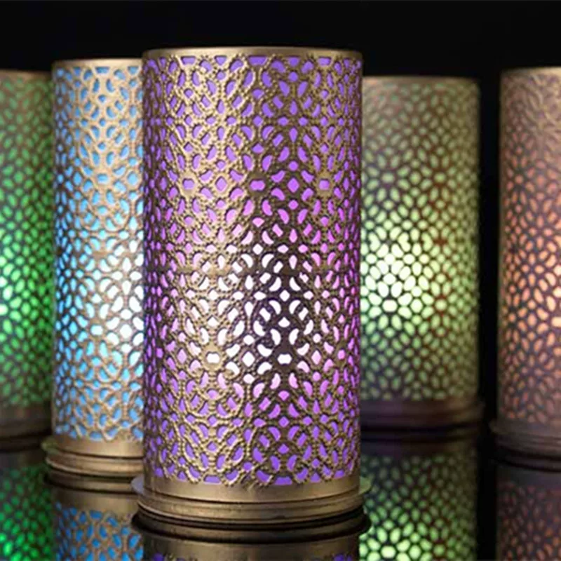 [Германские Duni [отель рождество банкета металлический золотой подсвечник candle holder]