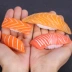 Mô hình cá hồi mô phỏng cá hồi lát sushi thức ăn hải sản món ăn đồ chơi trưng bày đạo cụ
