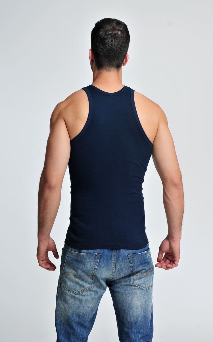 Người đàn ông trẻ của cotton thể thao vest nam mùa hè thoáng khí đàn hồi đáy loose từ vest triều XL