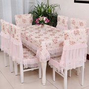 Đặc biệt mục vụ bảng vải ghế vải bọc phù hợp với áo khoác ren bảng vải trải bàn ghế vải phù hợp với bàn tròn - Khăn trải bàn