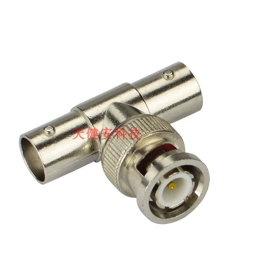 Один мужчина и вторая мать BNC Three -Cay Monitoring Video Signal Connector 1 в 2 из Q9 One -Point Two T -тип.