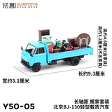 拓意 Xcartoys1/64 Micro -Shrishing Model Pecijing BJ130 Легкий грузовой автомобиль.