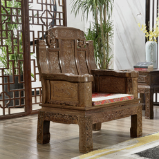 Махогани диван 红木实木家具非洲鸡翅木象头沙发五件套现代中式仿古客厅组合整装 Yuansen