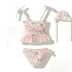 Nữ bé baby flamingo bikini bé áo tắm chia 3 mảnh phù hợp với đồ bơi trẻ em đồ bơi - Đồ bơi trẻ em đồ bơi trẻ em chất lượng Đồ bơi trẻ em