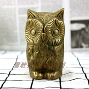 Đồng nguyên chất owl bộ phận đồ trang trí sử dụng Phương Tây sưu tầm reflow tuổi đồng cũ Châu Âu và Mỹ hàng hóa nước ngoài