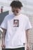 MRXXX Harajuku retro nhân vật sơn dầu T-Shirt nam ngắn tay những người yêu thích ulzzang từ bi sinh viên hoang dã áo sơ mi