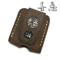 Кожаная зажигалка, чехол ручной работы, воловья кожа, из натуральной кожи