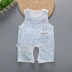 Mùa hè nam giới và phụ nữ bé ngắn tay jumpsuit gạc vest- phong cách bông bé 裆 裆 哈 quần áo 0-2 tuổi