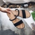 2018 mùa hè mới Hàn Quốc thời trang phẳng phẳng với bộ chân hai mặc dép nữ thoải mái dual-sử dụng giản dị dép nữ