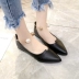 2018 mùa hè mới thời trang Hàn Quốc phẳng phẳng với chỉ thấp- cắt giày phụ nữ thường bộ bàn chân thoải mái thấp- đầu giày phụ nữ giày new balance 574 Giày cắt thấp