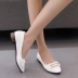 2018 mùa xuân mới của Hàn Quốc thời trang low-cut giày của phụ nữ nông miệng chỉ vuông với bộ feet thấp gót casual low-top giày