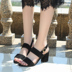 2018 mùa hè mới dép thời trang Hàn Quốc nữ từ khóa với dép trong gót chân với thường mở ngón chân dép phụ nữ Sandal