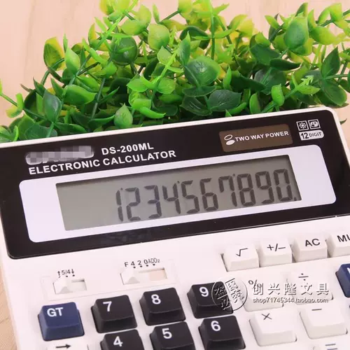 Калькулятор офисного бизнеса DS-200 мл калькулятор настольный компьютер на рабочем столе калькулятор большие клавиши