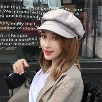 Демисезонный цветной берет, универсальная шапка для отдыха, шерстяная кепка, простой и элегантный дизайн, в корейском стиле
