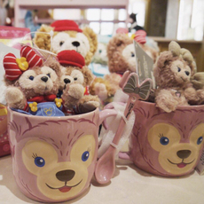 Брелок 上海迪士尼乐园代 星黛露雪莉玫达菲托尼毛绒包挂件钥匙圈扣包挂