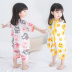 Trẻ em một mảnh đồ ngủ 1-3 tuổi nữ bé mùa hè cotton dịch vụ nhà điều hòa không khí dịch vụ phần mỏng 4 cô gái túi ngủ romper bộ đồ liền quần hình thú bé trai Áo liền quần