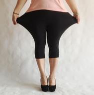 Chất béo MM cộng với phân bón XL phần mỏng bảy điểm xà cạp nữ mùa hè mặc đàn hồi chặt chẽ thể hình băng lụa quần âu quần vải nữ