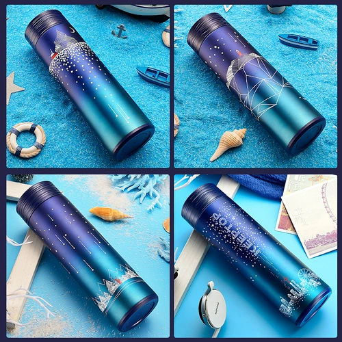 Модный вакуумный стакан подходит для мужчин и женщин из нержавеющей стали, портативная чайная чашка для влюбленных