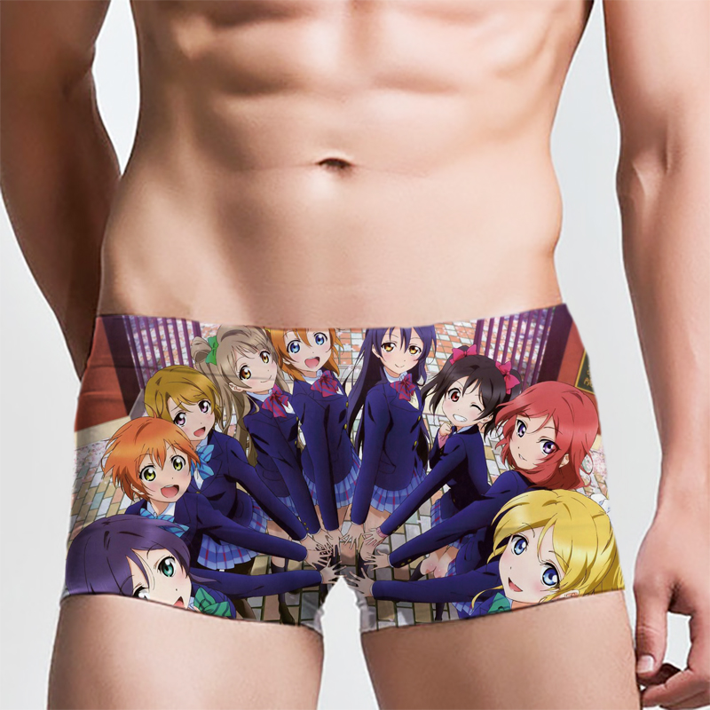 Japanese Love Live Boxer Brief Kotori Minami Anime Cosplay Men/'s Underwear