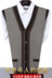 Mùa thu và mùa đông vest trung niên của nam giới cardigan áo len trung niên của nam giới vest vai vest cha len vest áo len Dệt kim Vest