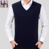 Len vest nam mùa thu và mùa đông mô hình người đàn ông trung niên và cũ của nam giới áo ghi lê áo len cha casual áo ghi lê Dệt kim Vest