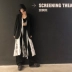Áo khoác màu đen nữ mùa xuân và mùa thu bf Harajuku phong cách gió cổ điển ulzzang mosaic mùa thu hip hop nhỏ phù hợp với thủy triều quần áo đẹp nữ Business Suit