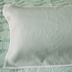 Chất lượng xuất khẩu lanh tinh khiết lanh gối khăn màu duy nhất ren duy nhất hai lớp gối khăn bụi rửa Khăn gối