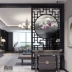 Phòng khách kiểu Trung Quốc mới nghệ thuật mờ kính màn hình nhà phân vùng tường trang trí hiện đại tối giản hiên phòng ngủ - Màn hình / Cửa sổ