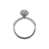 Sterling bạc S925 mô phỏng nhẫn kim cương retro hoa mô phỏng kim cương nhẫn nữ nhẫn vàng hồng ruy băng kim cương nhẫn cưới nhẫn nữ Nhẫn