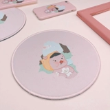 Оригинальная розовая квадратная резиновая нескользящая милая мышка, 20см