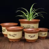 Керамический очень большой цветочный горшок, глина, орхидея