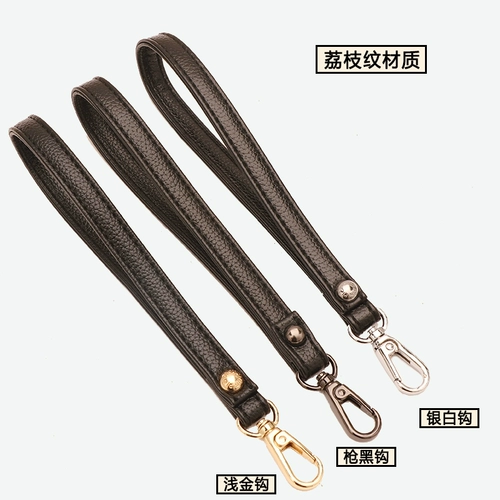 Сумка с петлей на руку, аксессуар для сумки, бумажник, ручка, сменная маленькая сумка клатч, портативный черный браслет, из натуральной кожи