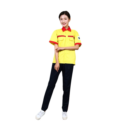 Летняя тонкая антистатическая летняя одежда для работы, короткий рукав