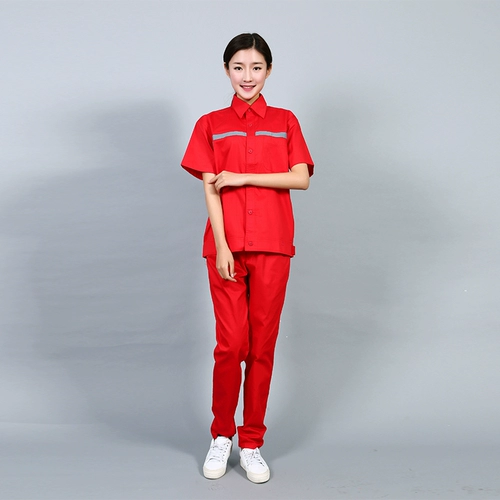 Летняя тонкая антистатическая летняя одежда для работы, короткий рукав