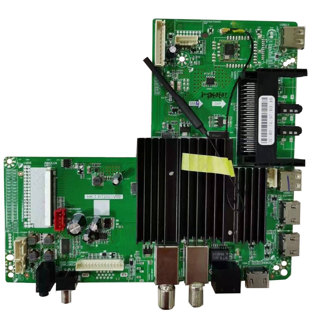 HK.T.RT2851V09\/2871V09 DVB-T2 4K Network TV Board Taiwan Traditional English with Bluetooth