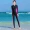 Quần bơi thể thao chuyên nghiệp phù hợp với nữ Xiêm quần dài tay áo tắm chống nắng quần áo khô nhanh quần áo mẹ lặn phù hợp với ống thở - Bộ đồ bơi One Piece